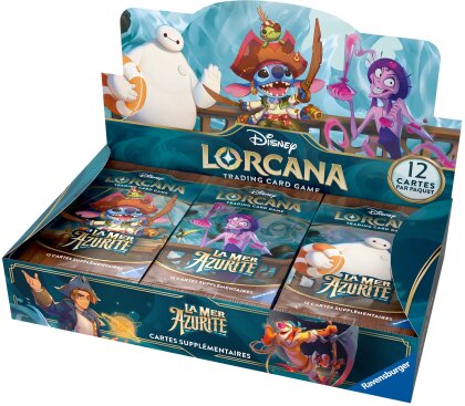 Disney Lorcana JCC : La Mer Azurite - Display de Boosters (24 Boosters)