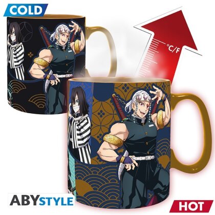 Mug - Thermo Réactif - Piliers - Demon Slayer - 12 cm - 460 ml