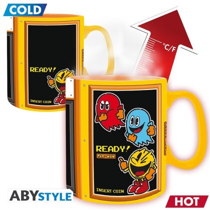 Mug - Thermo Réactif - Ready - Pacman - 12 cm - 460 ml