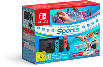 Nintendo Switch™-Konsole (neon-blau/neon-rot) – Nintendo Switch Sports-Set