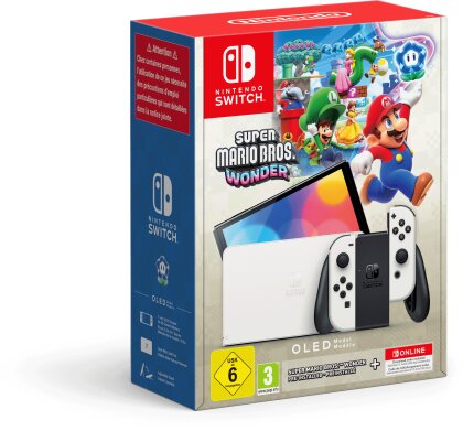 Nintendo Switch™ – OLED-Modell (weiß) + Super Mario Bros.™ Wonder