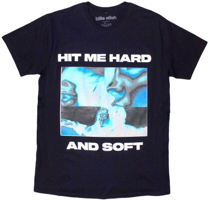 Billie Eilish Unisex T-Shirt - Hit Me Hard And Soft Negative (Large)