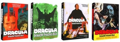 Dracula braucht frisches Blut (1973) (Cover A, Cover B, Cover C, Cover D, Bundle, Limited Edition, Mediabook, 4 Blu-rays)