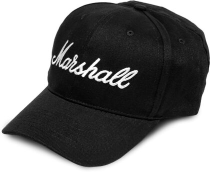 Marshall - Casquette de baseball Noire avec Logo Blanc