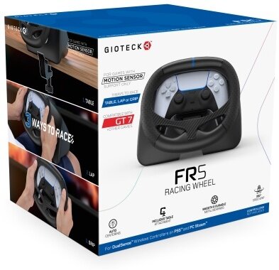 Gioteck - FR-5 Racing Wheel (for DualSense Wireless Controllers on PS5 & PC Steam)