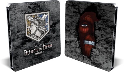 Attack on Titan - Season 1 (Limited Edition, Steelbook, 4 Blu-rays)