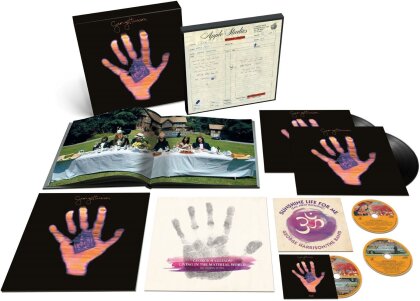 George Harrison - Living In The Material World (2024 Reissue, Boxset, BMG Rights Management, 2024 Mix, 50th Anniversary Edition, 2 LPs + 2 CDs + 7" Single + Blu-ray)