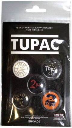 Tupac Button Badge Pack - All Eyez On Me