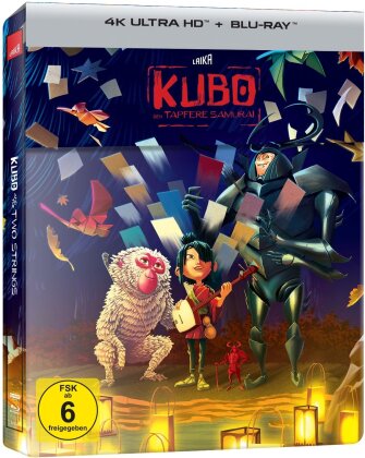 Kubo - Der tapfere Samurai (2016) (Limited Edition, Steelbook, 4K Ultra HD + Blu-ray)