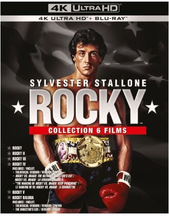 Rocky - Collection 6 Films (6 4K Ultra HDs + 6 Blu-rays)