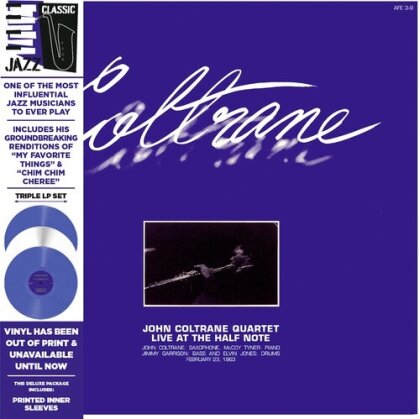 John Coltrane - Live At The Half Note (2024 Reissue, Deluxe Edition, Limited Edition, White/Blue Vinyl, 3 LPs)