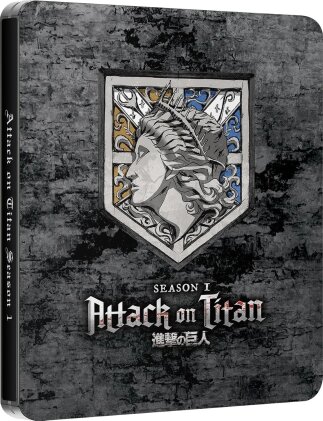 Attack on Titan - Season 1 (Limited Edition, Steelbook, 4 Blu-rays)