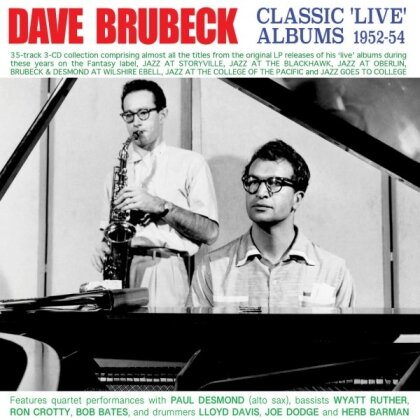 Dave Brubeck - Classic 'Live' Albums 1952-54 (3 CD)