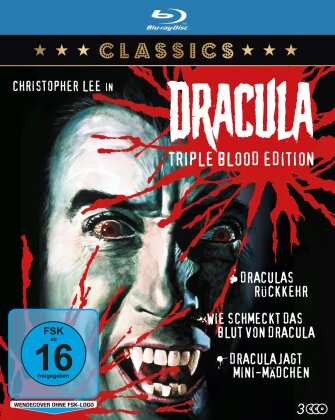 Dracula Triple Blood Edition - Draculas Rückkehr / Wie schmeckt das Blut von Dracula / Dracula jagt Mini-Mädchen (3 Blu-rays)