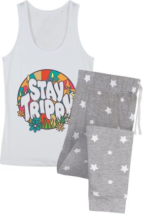 Stay Trippy Ladies Long Pyjama Set - Grösse S