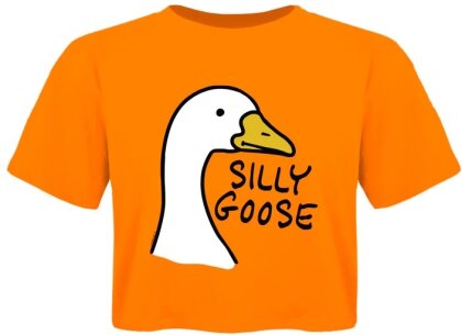 Silly Goose Orange Boxy Crop Top - Taille XL