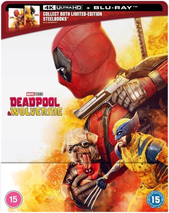 Deadpool & Wolverine - Deadpool 3 (2024) (Cover Deadpool, Limited Edition, Steelbook, 4K Ultra HD + Blu-ray)