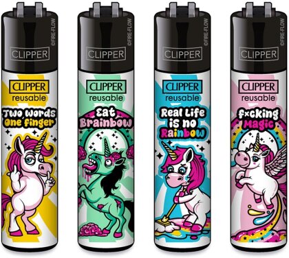 Clipper 4er Unicorn Slogan 144-147