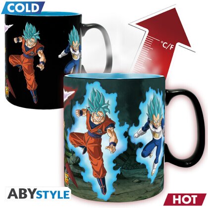 DRAGON BALL SUPER - Mug Heat Change -SaiyansvsBlack