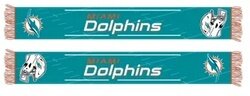 Miami Dolphins HD Knitted Jaquard Scarf 145x20cm