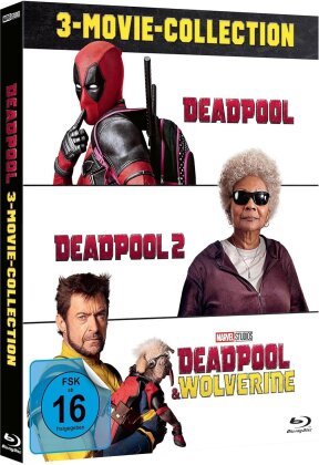 Deadpool: 3-Movie-Collection - Deadpool (2016) / Deadpool 2 (2018) / Deadpool & Wolverine (2024) (3 Blu-rays)