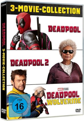 Deadpool: 3-Movie-Collection - Deadpool (2016) / Deadpool 2 (2018) / Deadpool & Wolverine (2024) (3 DVDs)