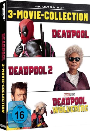 Deadpool: 3-Movie-Collection - Deadpool (2016) / Deadpool 2 (2018) / Deadpool & Wolverine (2024) (3 4K Ultra HDs)