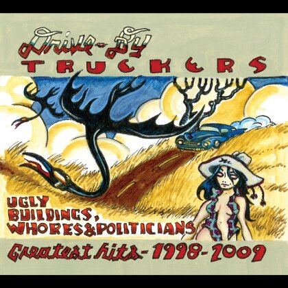 Drive By Truckers - Ugly Buildings, Whores, and Politicians: Greatest Hits 1998–2009 (2024 Reissue, New West Records, Coke Bottle Green Vinyl, 2 LPs)