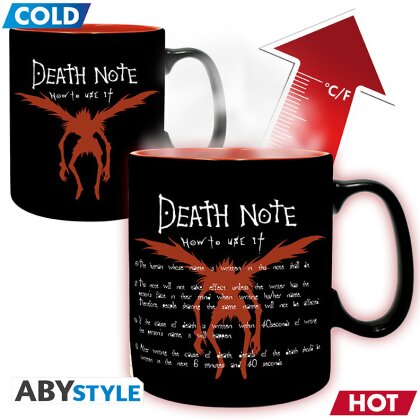 DEATH NOTE - Mug Heat Change - L & Light