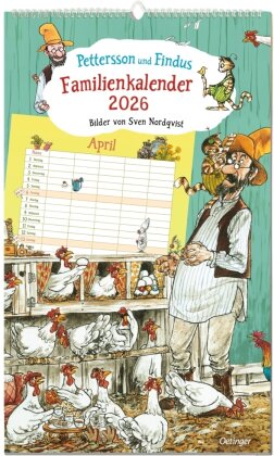 Pettersson und Findus. Familienkalender 2026