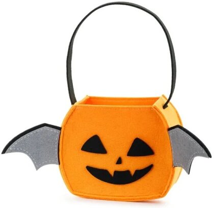 Süßigkeiten-Tasche Kürbis - orange