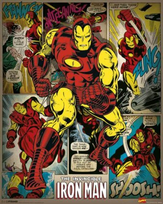 Marvel Iron Man Retro Mini Poster