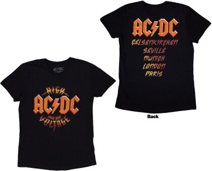 AC/DC Ladies T-Shirt - High Voltage Dive Bar (Black) (Back Print & Ex-Tour)