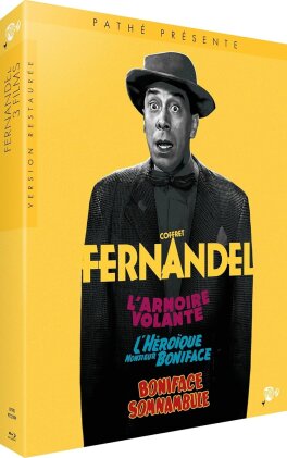 Coffret Fernandel - L'armoire volante / L'héroïque monsieur Boniface / Boniface somnambule (Restored, 3 Blu-rays)