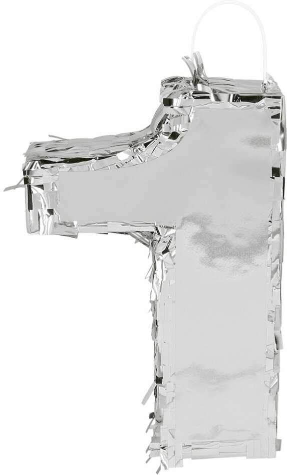 Pc. Pinata Number '1' Silver (25 X 16 X 5 Cm)