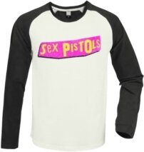 Sex Pistols - Sex Pistols Logo Driver Vintage White / Charcoal Large Baseball Jersey