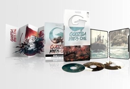 Godzilla Minus One (2023) (Limited Edition, Steelbook, 4K Ultra HD + 2 Blu-rays)