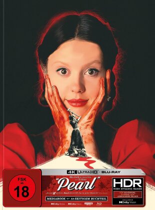 Pearl (2022) (Cover A, Édition Limitée, Mediabook, 4K Ultra HD + Blu-ray)
