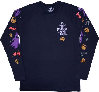 The Nightmare Before Christmas Unisex Long Sleeve T-Shirt - Ghouls (Embellished) - Grösse S