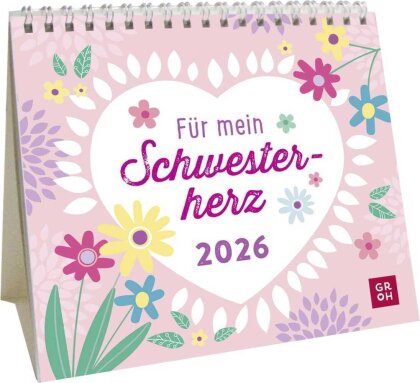 Mini-Kalender 2026 - Für mein Schwesterherz