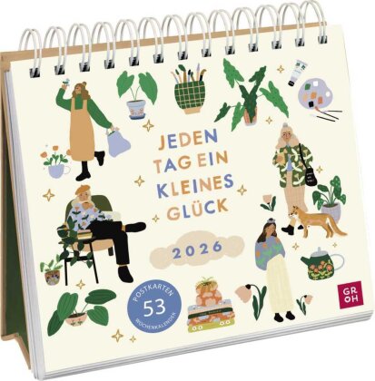 Postkartenkalender 2026 - Jeden Tag ein kleines Glück