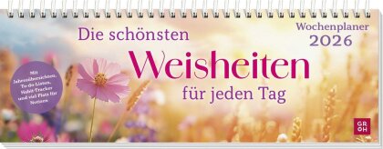 Tischkalender 2026 quer - Die schönsten Weisheiten für jeden Tag