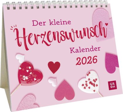 Mini-Kalender 2026 - Der kleine Herzenswunschkalender