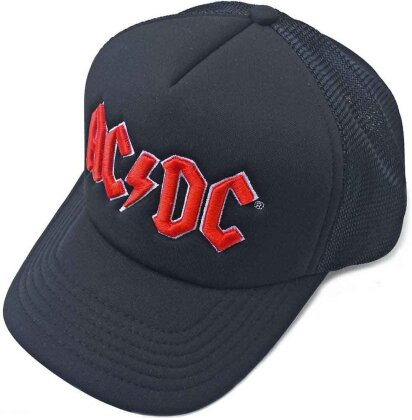 AC/DC - ACDC Red Logo Black Mesh-Back Cap
