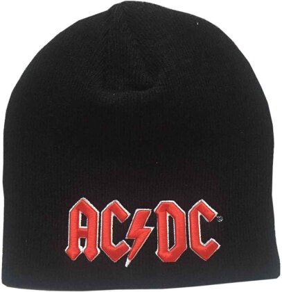 AC/DC - Red 3D Logo (Black) Beanie Hat