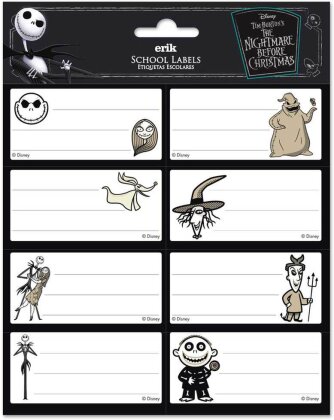Étiquettes scolaires - Dessins - L'étrange Noël de Mr. Jack