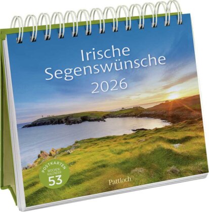 Postkartenkalender 2026 - Irische Segenswünsche