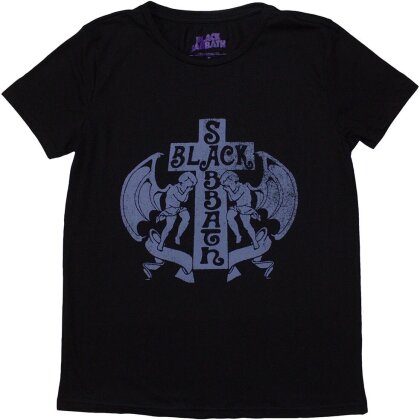 Black Sabbath Ladies T-Shirt - Angels (Black)