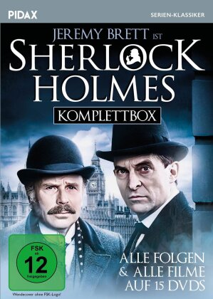 Sherlock Holmes - Komplettbox - Alle Folgen & alle Filme (Pidax Serien-Klassiker, 15 DVDs)