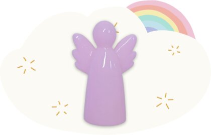 Kunstharzengel - Bunte Regenbogen-Engel